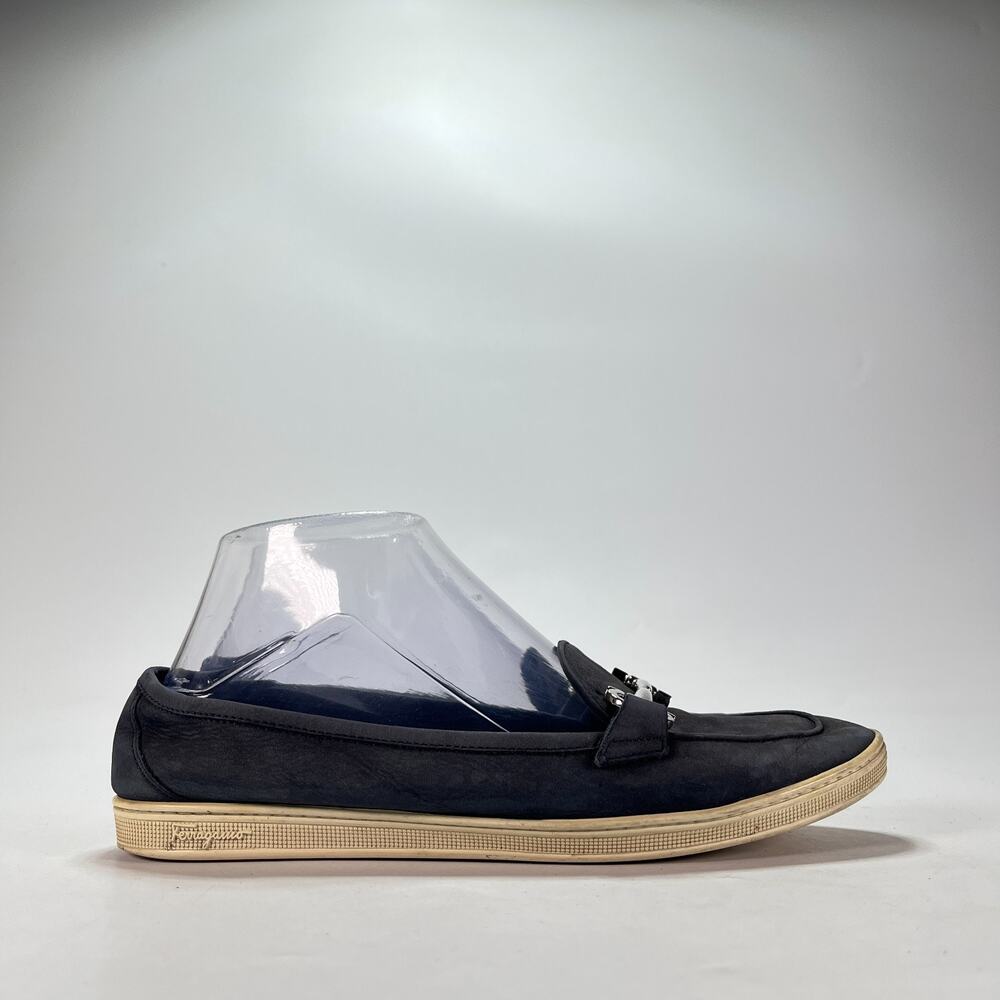 Salvatore Ferragamo Black Suede Comfort Slip On Dress Loafers Women's Size 6.5